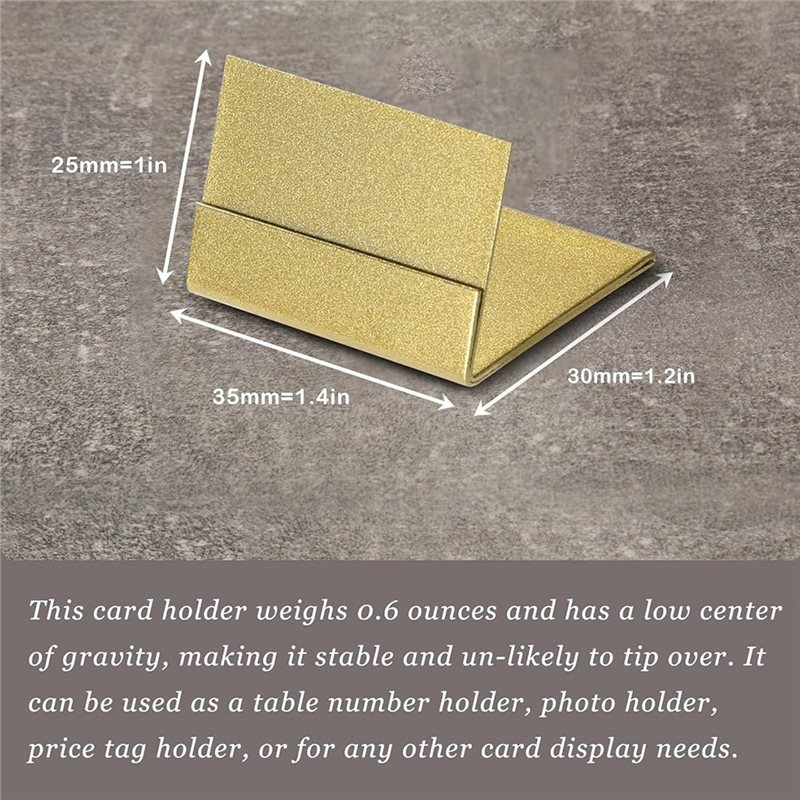Soportes dorados para colocar  - Table Number Gold reseña y precio