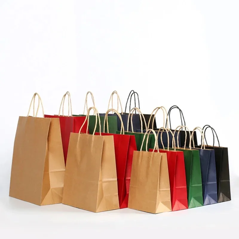 Bolsas de papel kraft con asas - Wedding/Event Supply Store reseña y precio